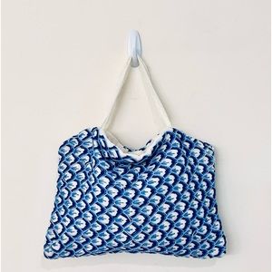 Vintage Handmade Blue Baltic Print Bag